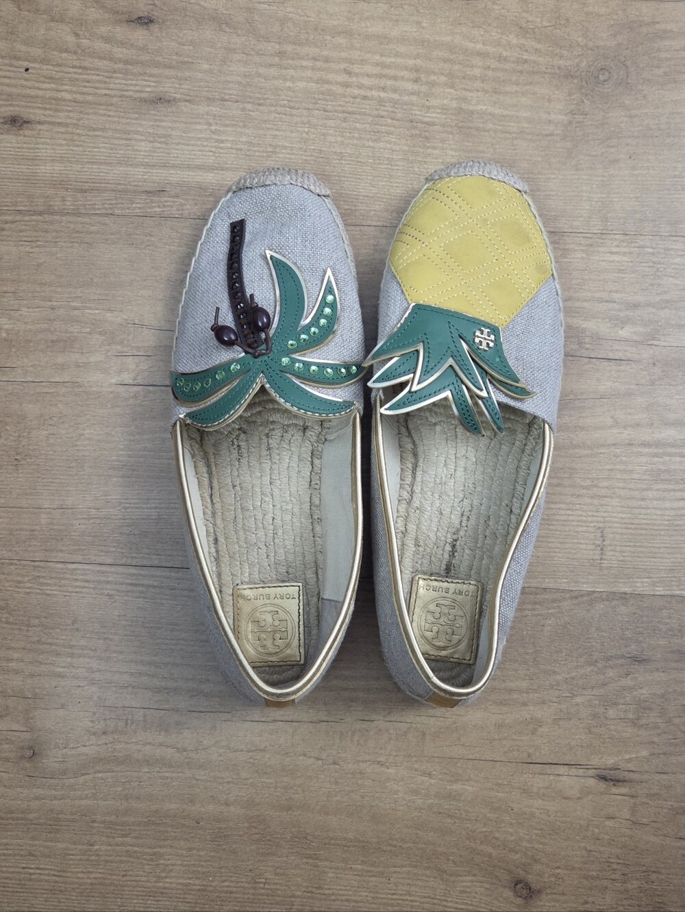 Tory Burch Castaway Embellished Espadrille Flats - Picture 12 of 16